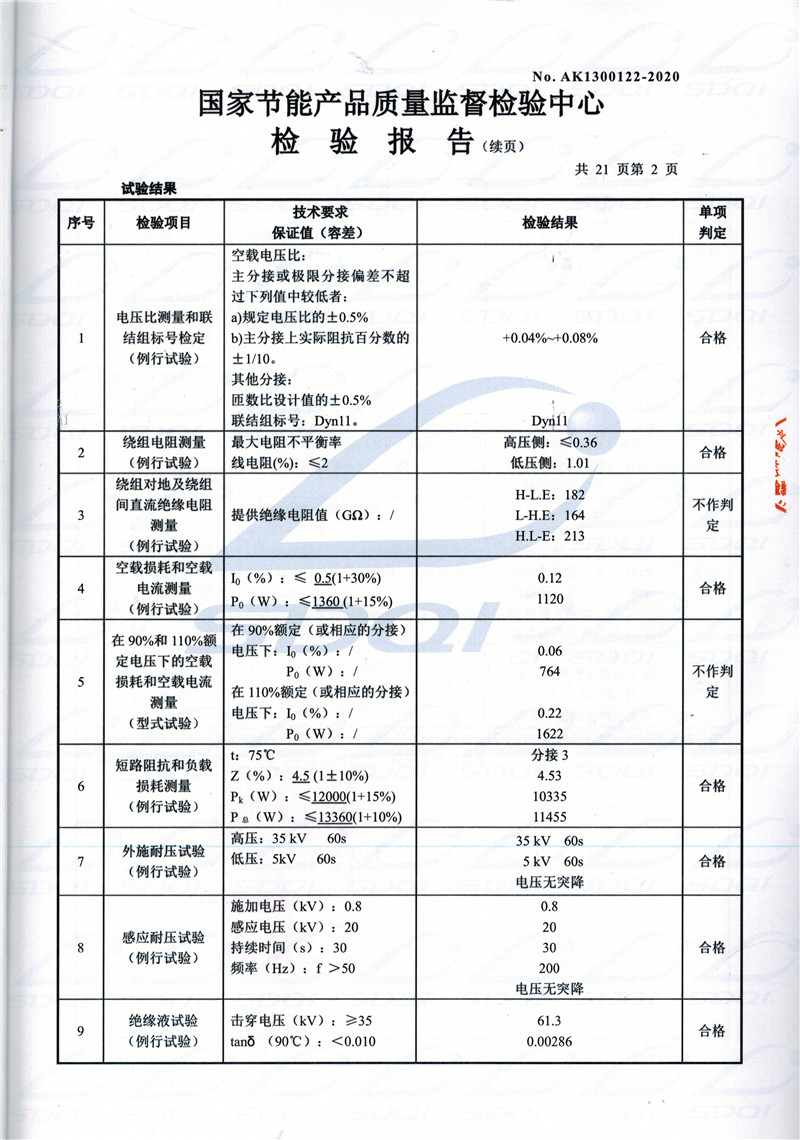 高低压试验报告-S11-1250万源万源万源油浸式变压器-2.jpg